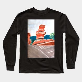 Balanced Rock Art Print Long Sleeve T-Shirt